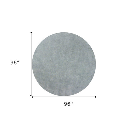 8' X 11' Blue Shag Hand Woven Area Rug