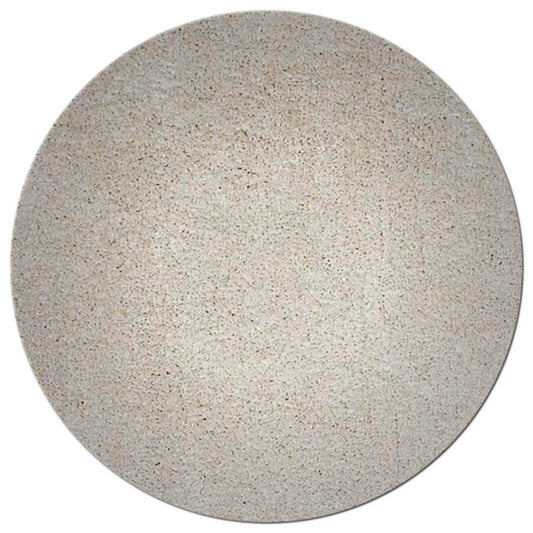 8' Ivory Hand Woven Round Rug