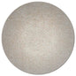 8' Ivory Hand Woven Round Rug