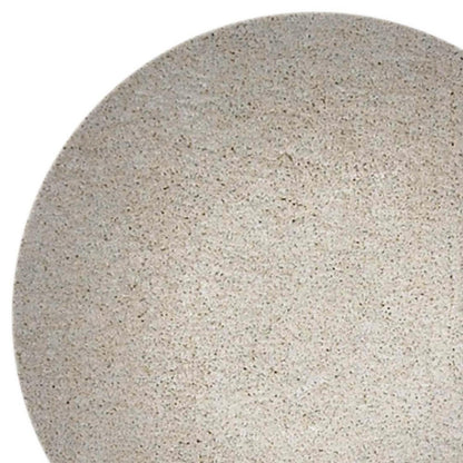 8' Ivory Hand Woven Round Rug