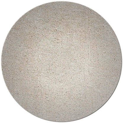 8' Ivory Hand Woven Round Rug