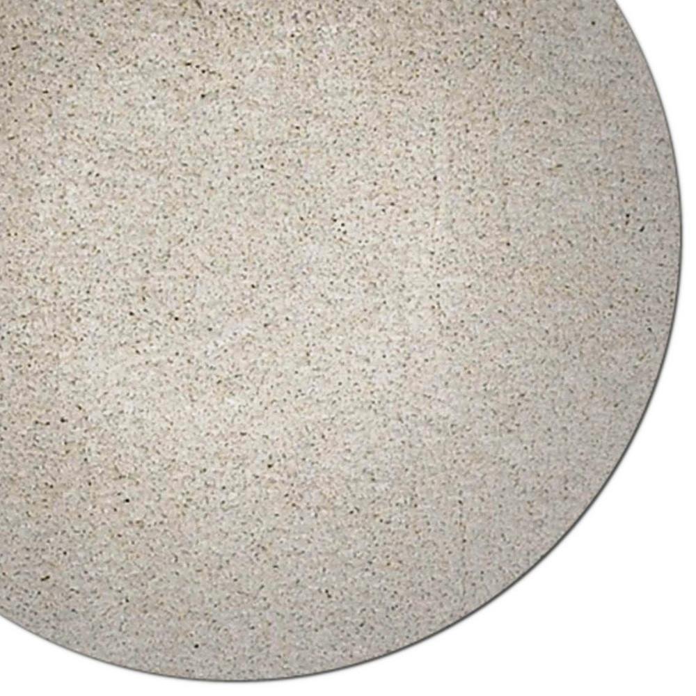8' Ivory Hand Woven Round Rug
