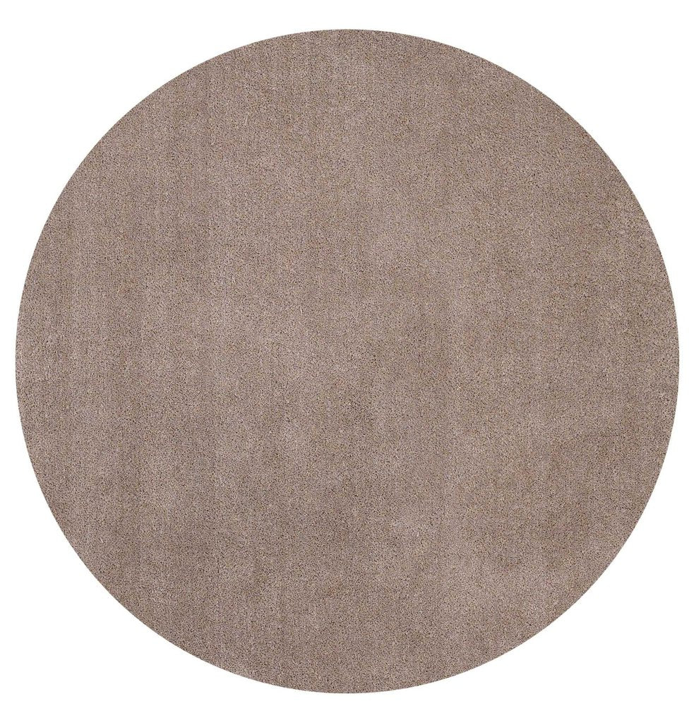 8' X 10' Beige Shag Hand Woven Area Rug