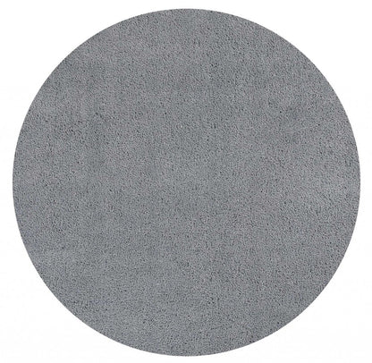 8' X 10' Gray Shag Hand Woven Area Rug