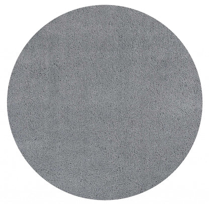 5' X 7' Grey Plain Indoor Area Rug