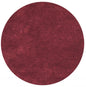 8' Red Round Indoor Shag Rug