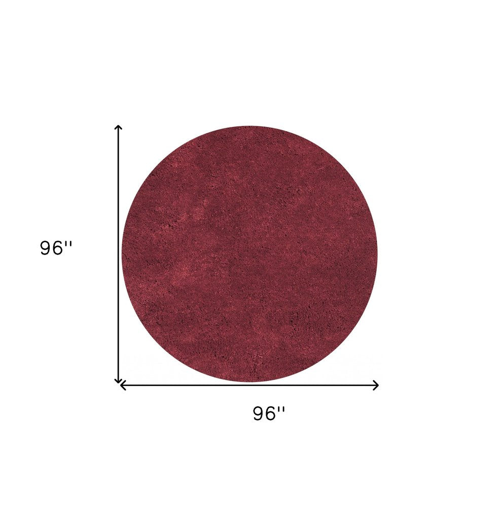 9' X 13' Polyester Red Area Rug