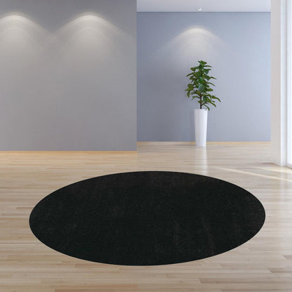 8' X 10' Espresso Shag Hand Woven Area Rug