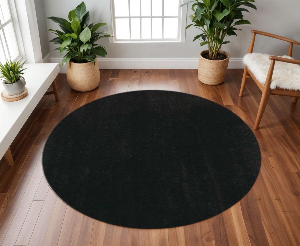 8' X 10' Espresso Shag Hand Woven Area Rug