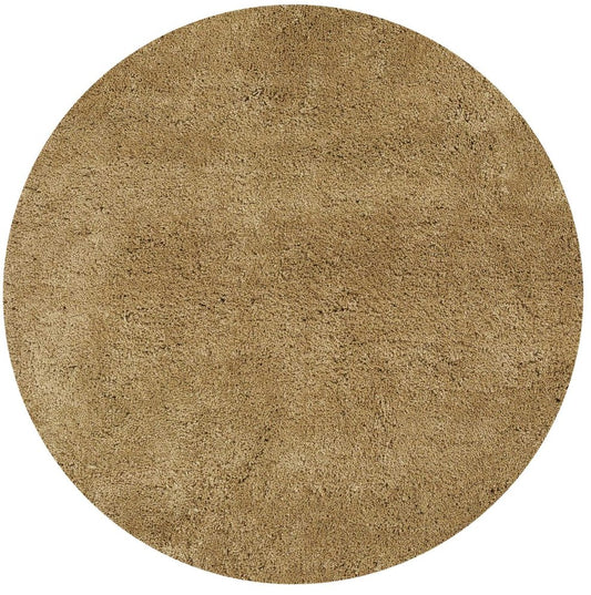 6' Gold Hand Woven Round Rug