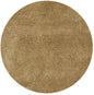 8' Gold Hand Woven Round Rug