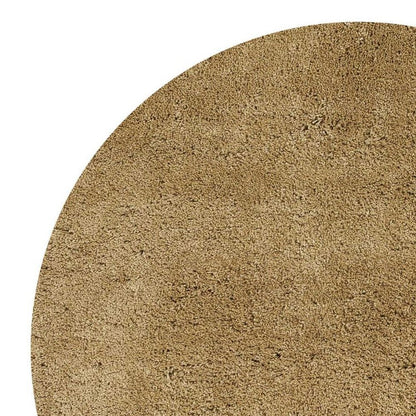 6' Gold Hand Woven Round Rug