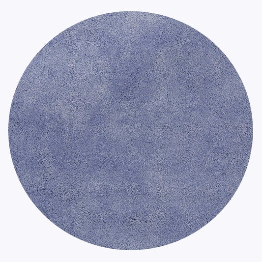 8' Purple Hand Woven Round Rug