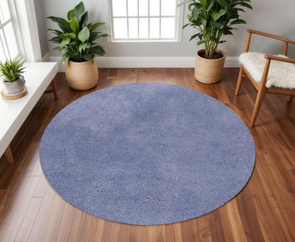 5' X 7' Purple Shag Hand Woven Area Rug