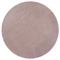 6' Pink Shag Hand Woven Round Rug