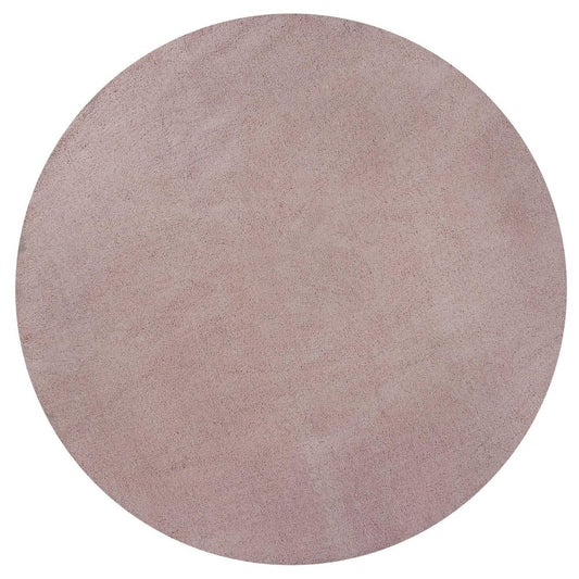8' Pink Hand Woven Round Rug