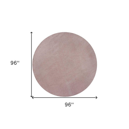 5' X 7' Pink Shag Hand Woven Area Rug