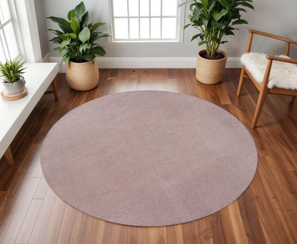 5' X 7' Pink Shag Hand Woven Area Rug