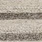 5' X 7' Brown Gray And Ivory New Zealand Lambs Wool Striped Hand Woven Area Rug