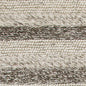 5' X 7' Brown Gray And Ivory New Zealand Lambs Wool Striped Hand Woven Area Rug