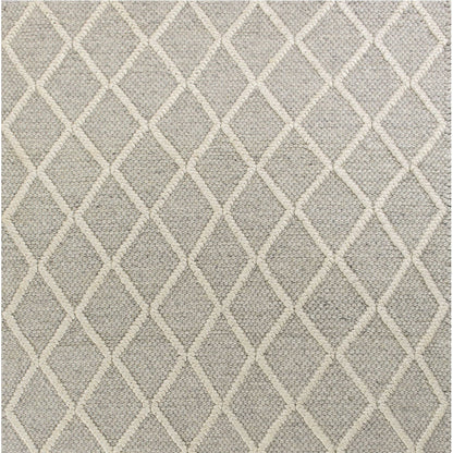 5' X 7'  Wool Grey Area Rug