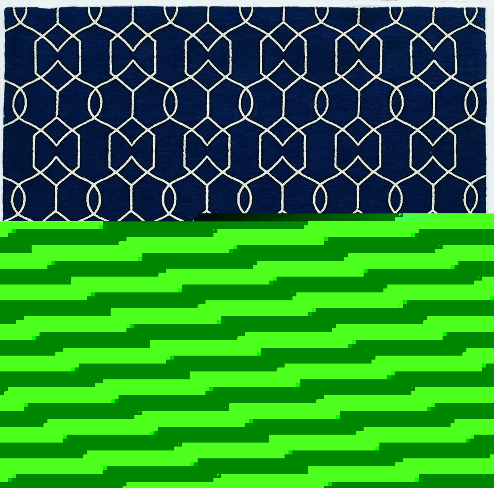 8' X 11' Navy Blue Moroccan Indoor Outdoor Area Rug
