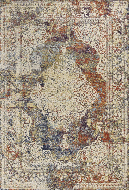 7' X 10'  Polypropylene Multi Area Rug