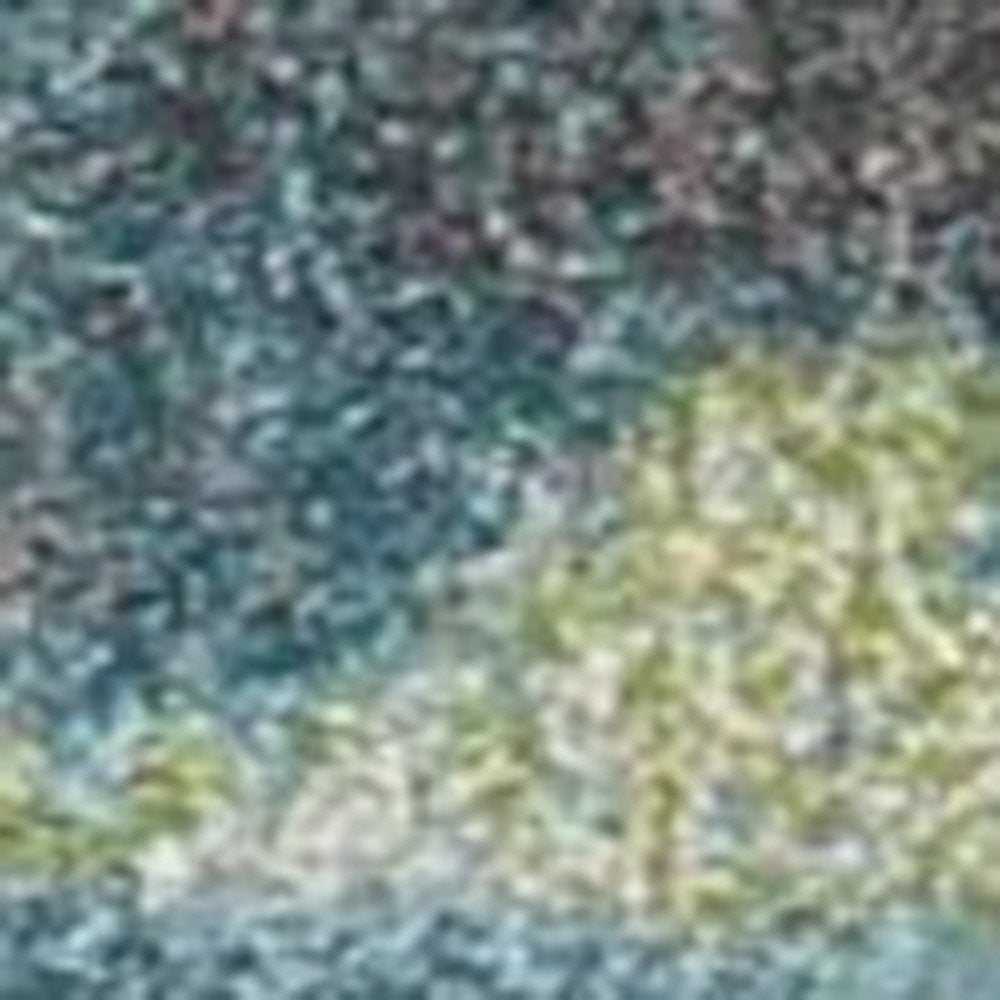 7' X 10' Blue And Green Abstract Area Rug