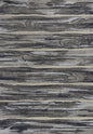 8' X 11' Gray Blue And Black Abstract Area Rug