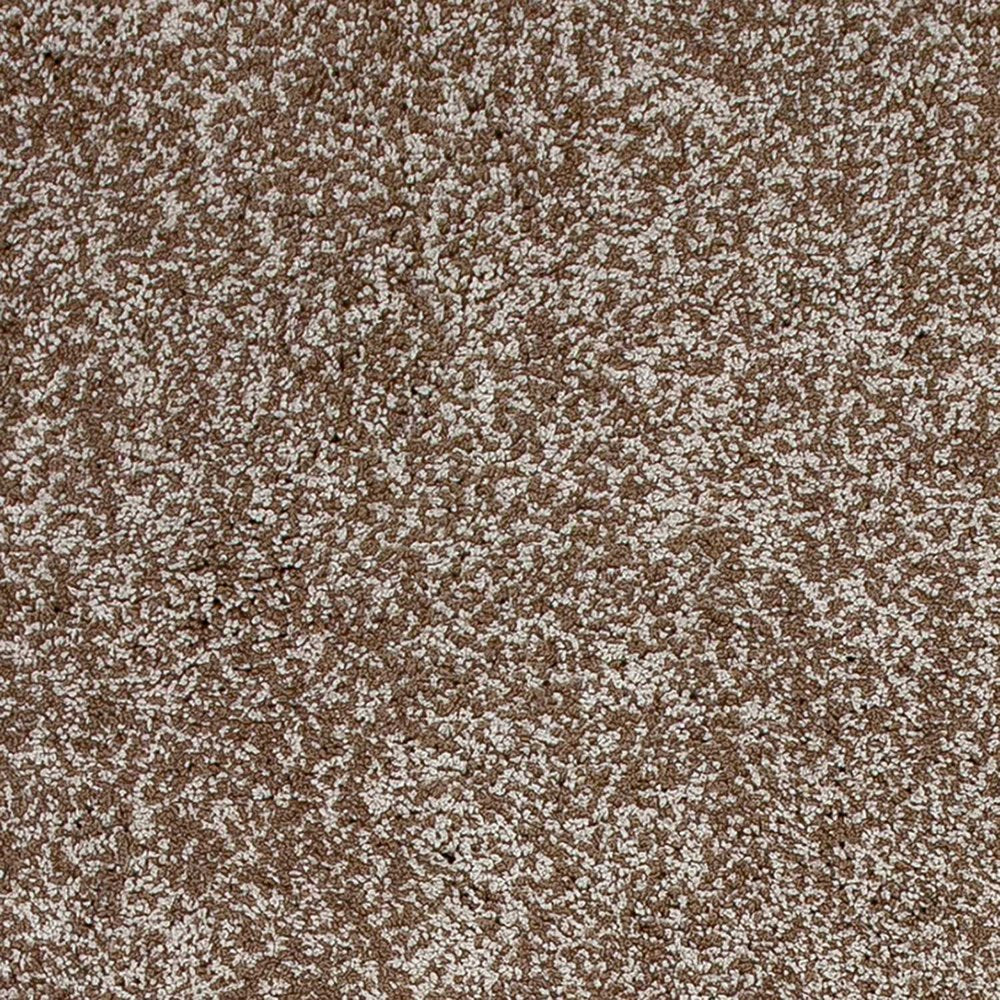5' X 7' Beige And Brown Abstract Shag Hand Woven Area Rug