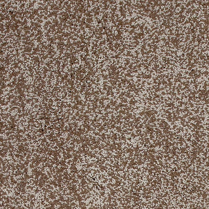 5' X 7' Beige And Brown Abstract Shag Hand Woven Area Rug