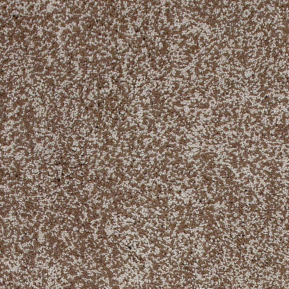 5' X 7' Beige And Brown Abstract Shag Hand Woven Area Rug