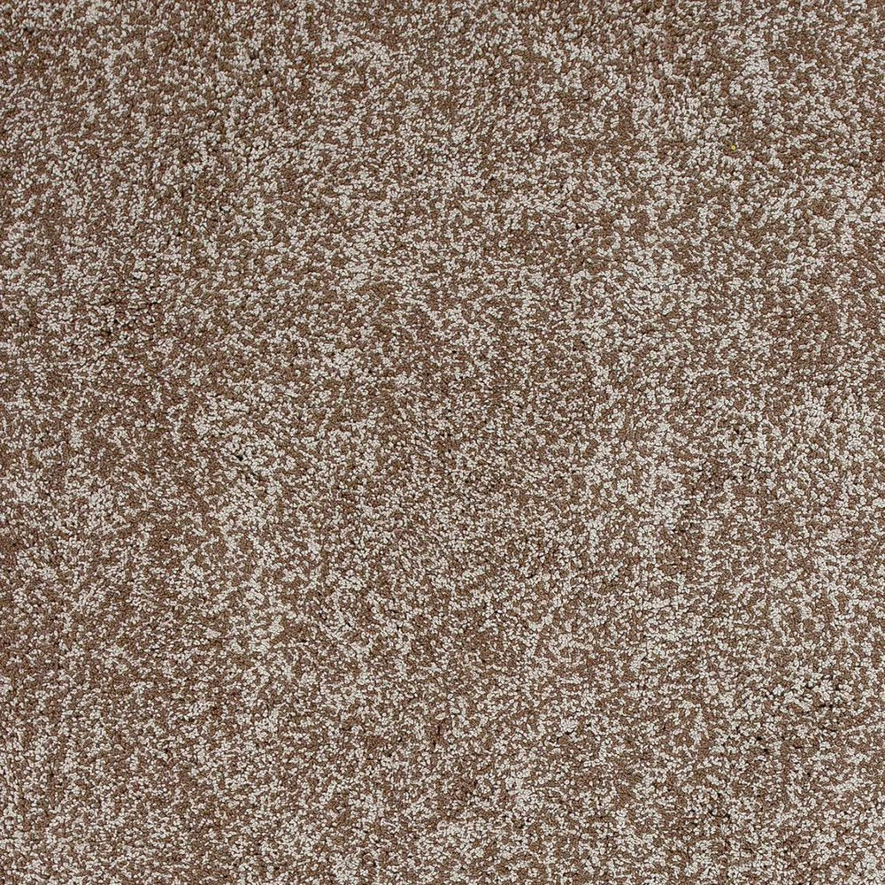 5' X 7' Beige And Brown Abstract Shag Hand Woven Area Rug