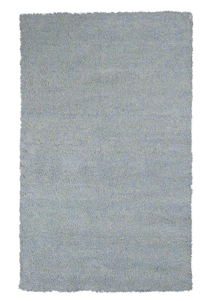 8' Blue Hand Woven Round Rug