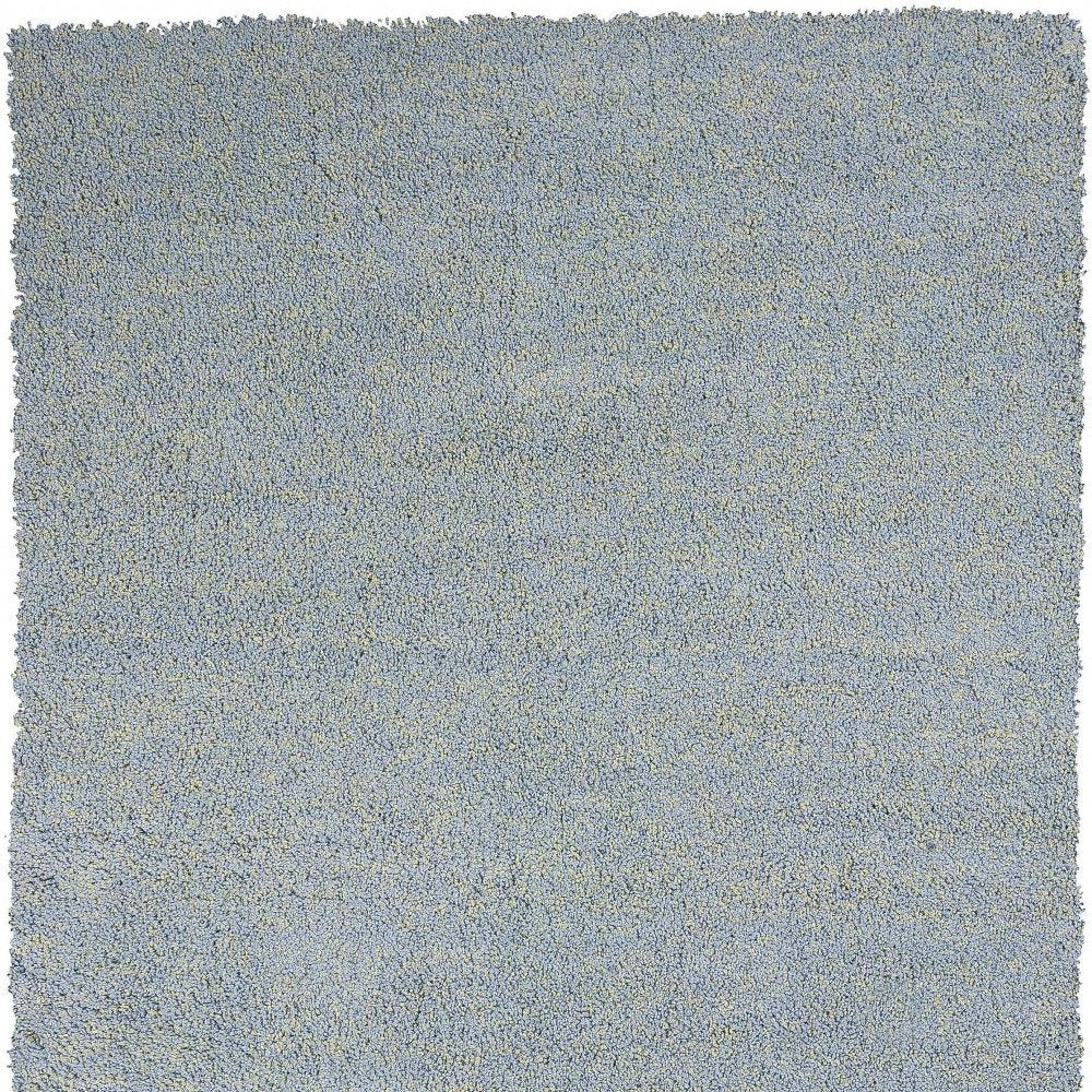 9' X 13' Blue Hand Woven Area Rug