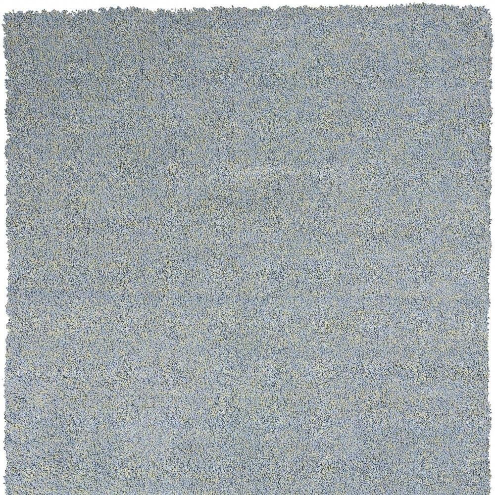 8' Blue Hand Woven Round Rug