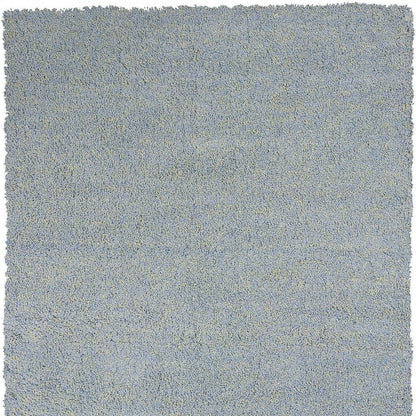 8' Blue Hand Woven Round Rug