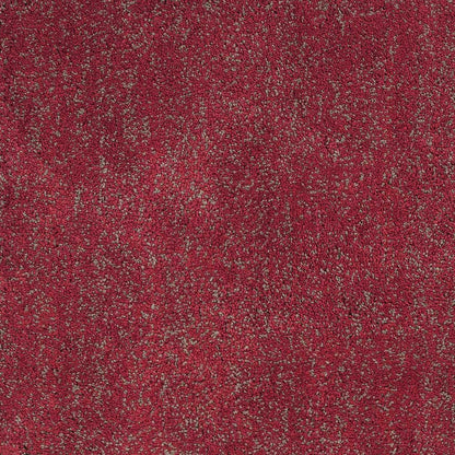 2' X 4' Red Shag Hand Woven Area Rug