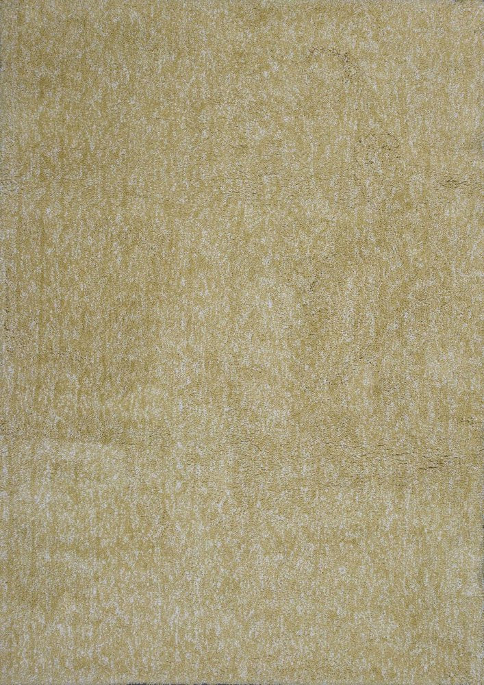 8' Yellow Hand Woven Round Rug