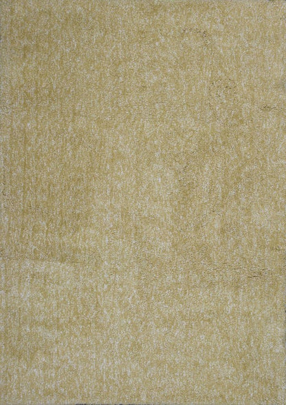8' Yellow Hand Woven Round Rug