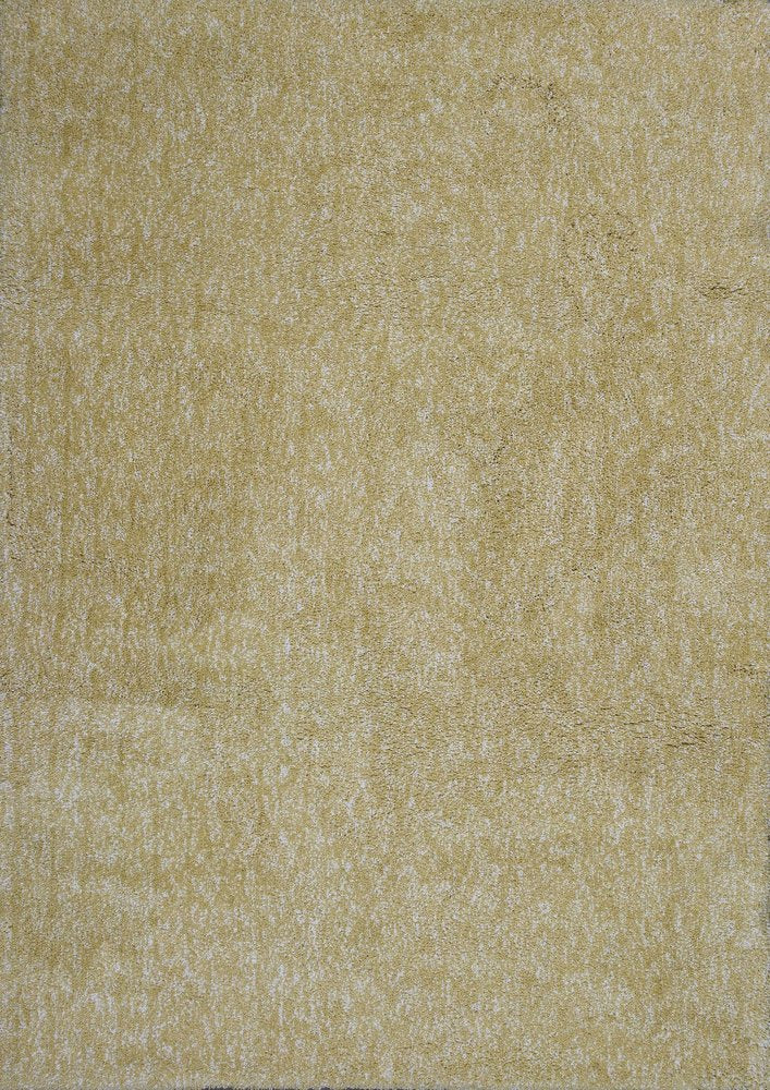 8' X 11' Yellow Shag Hand Woven Area Rug