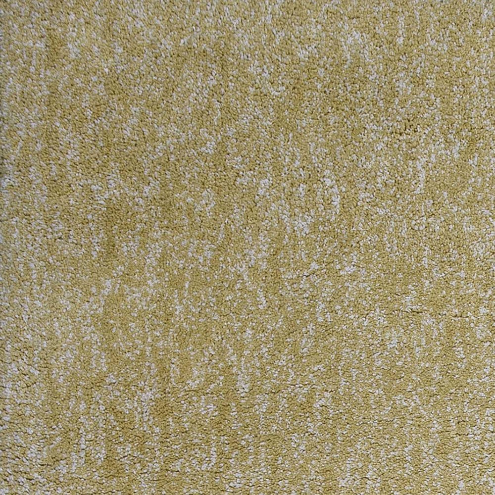 8' Yellow Hand Woven Round Rug