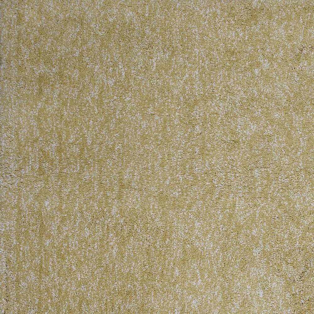 8' Yellow Hand Woven Round Rug