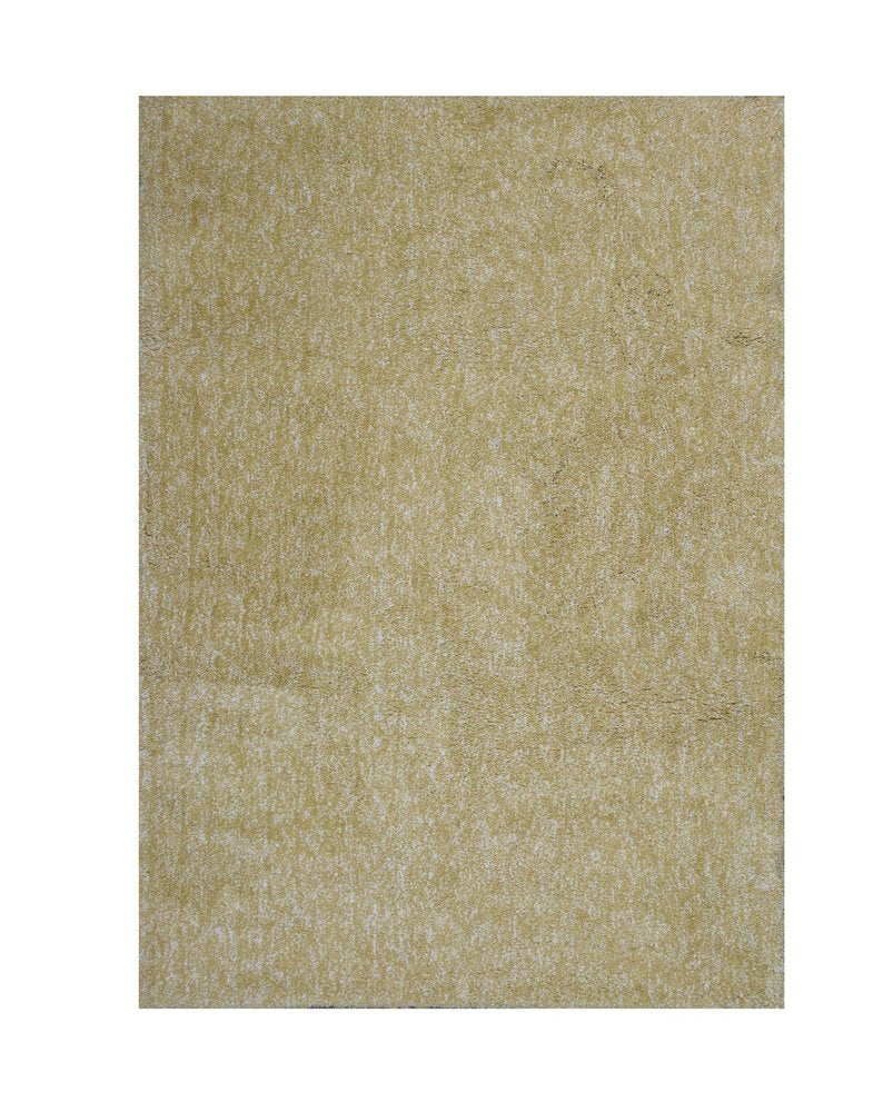 8' Yellow Hand Woven Round Rug