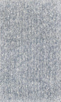 8' X 10' Slate Blue And Ivory Abstract Hand Woven Area Rug