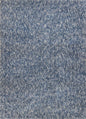 8' X 10' Indigo And Ivory Abstract Shag Hand Woven Area Rug