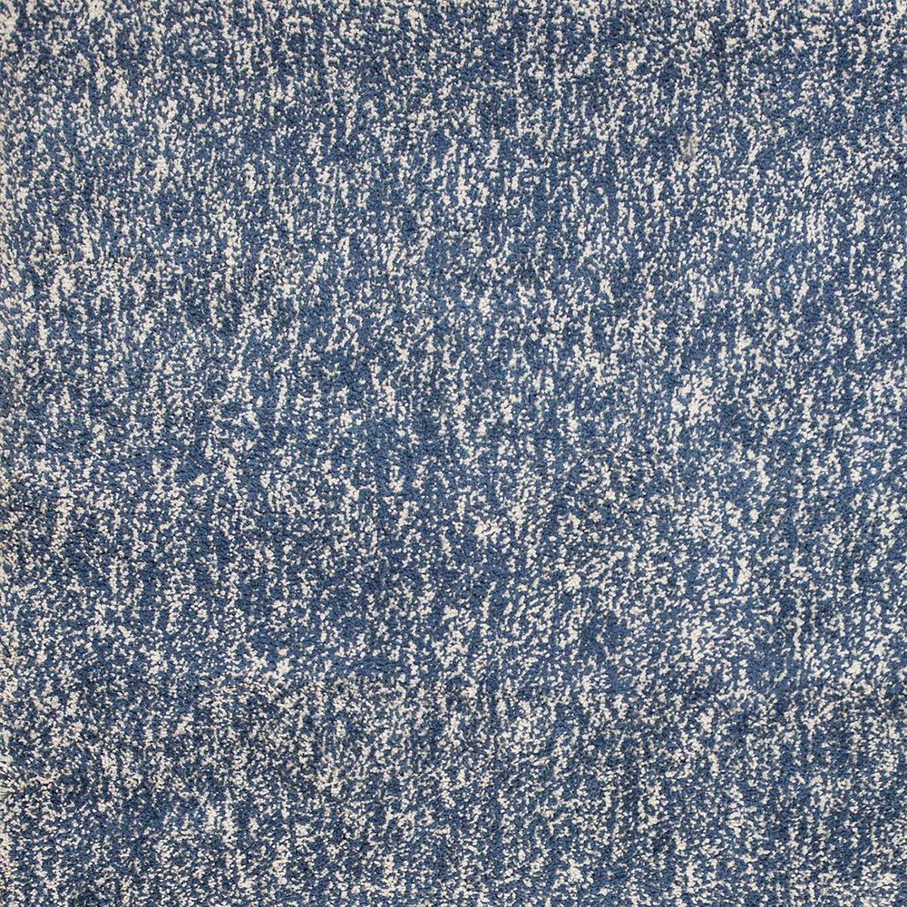 5' X 7' Indigo And Ivory Abstract Hand Woven Area Rug