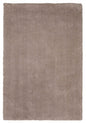 5' X 7' Beige Shag Hand Woven Area Rug