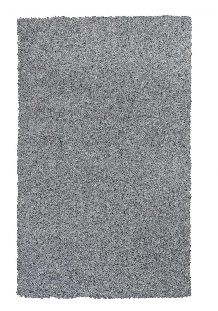 8' Gray Hand Woven Round Rug