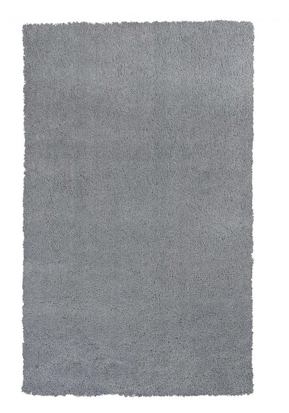8' Gray Hand Woven Round Rug